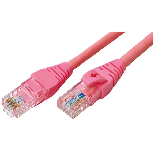 5E rózsaszín csatlakozó kábel