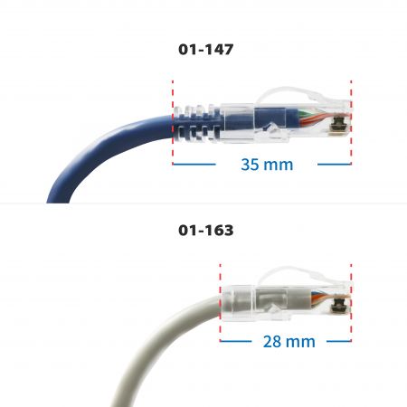 2 csatlakozó törésgátló különböző hosszúságokban