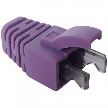 RJ45 lila PVC csatlakozó törésgátló