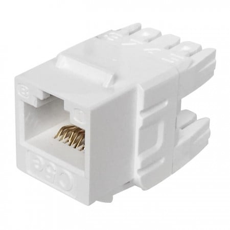 Védetlen Cat 5e 180 fokos gyors összeszerelésű Keystone Jack