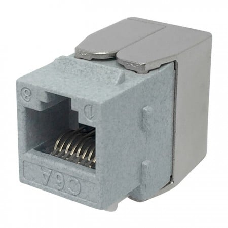 Cat 6A UTP 180° Force Certified Szerszámnélküli Keystone Jack