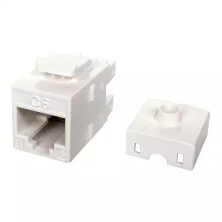 Cat.6 UTP 180 fokos 110 Keystone Jack 28 AWG kábellel - UL tanúsítvánnyal rendelkező Cat 6 UTP RJ45 Keystone Jack