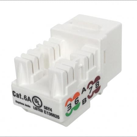 Punch Down Cat 6A 8P8C UTP Keystone Jack