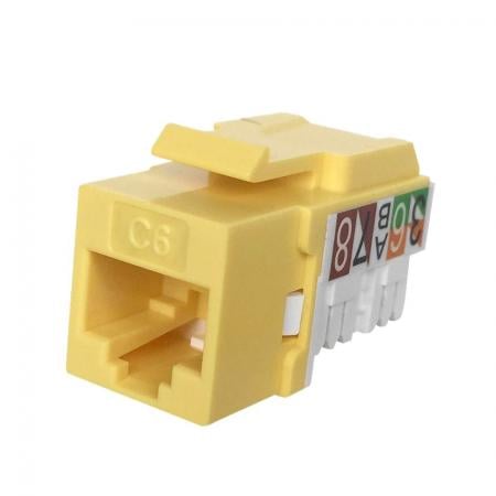 Cat 6 UTP sárgaz RJ45 8P8C aljzat