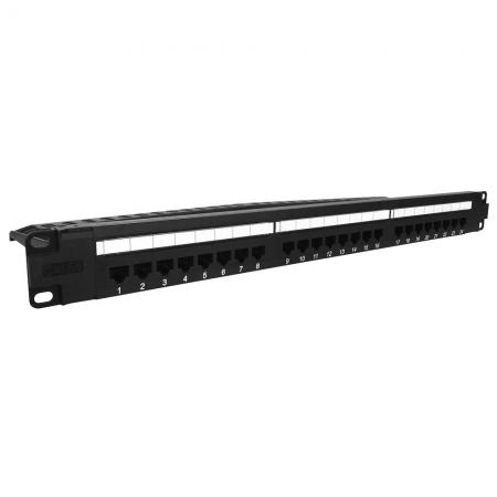 Cat5E UTP Modul PoE Plus Patch Panel 24 Port - OEM. ODM Modul Cat 5e UTP Töltött Patch Panel