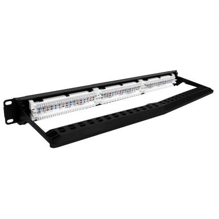 Cat 5e UTP Modul PoE Plus Patch Panel 24 Port