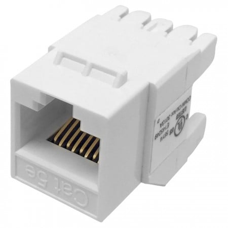 Védetlen Cat 5e 180° 110 RJ45 aljzat IDC sapkával