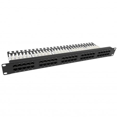 Cat3 50 Port Hangpanel - Cat 3 50 portos Krone típusú hangpatch panel