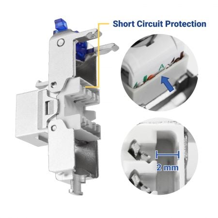 Cat 6 4PPoE eszköz nélküli   RJ45 csatlakozó