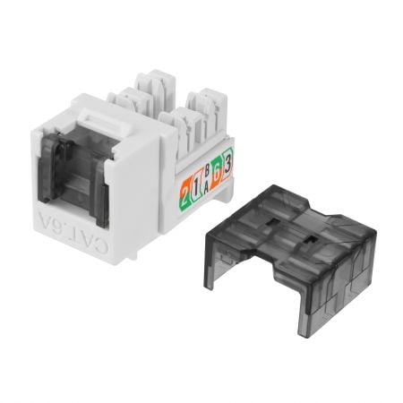 Cat 6A UTP 10G Keystone Jack zárral