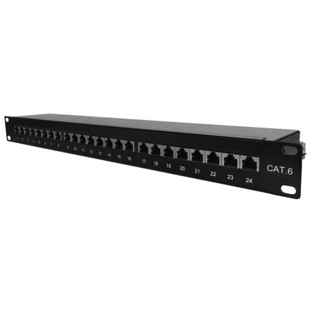 OEM. ODM Cat 6 FTP 1U 24 portos RJ45 töltött patch panel