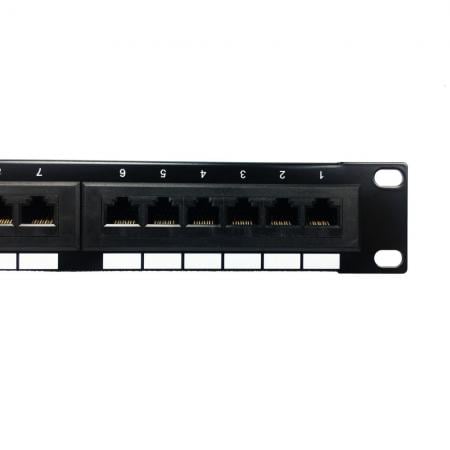 Ethernet csatlakozó panel Cat.5e nem védett 110 és Krone típusú