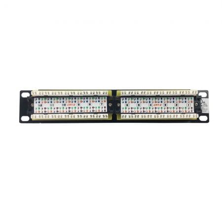 1U 12 Port RJ45 IDC Patch Panel