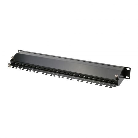 Cat 6A FTP 90° 1U 24 Port RJ45 Patch Panel