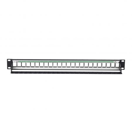 1U 24 Portos FTP Üres Patch Panel