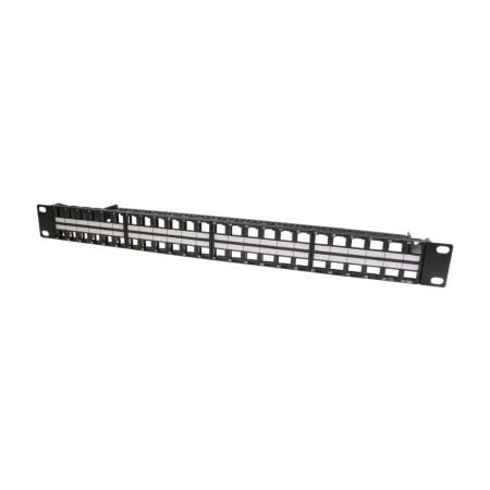 1U 48 portos UTP RJ45 üres panel